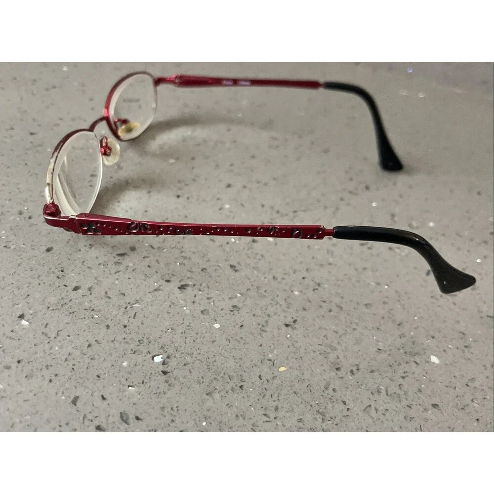 Jungle Eyewear Parrot Cherry 45-16-130 Red Metal Full Rim Eyeglasses Frames ONLY